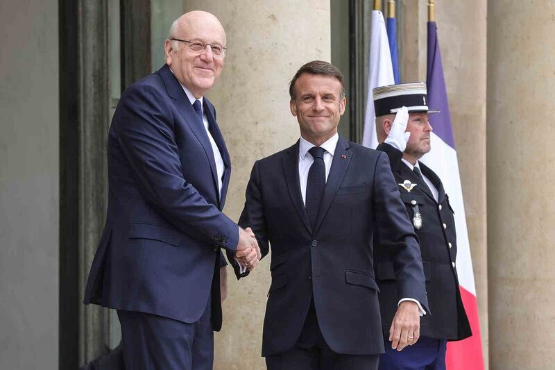 Fransa Cumhurbaşkanı Macron, Lübnan Başbakanı Mikati ile görüştü