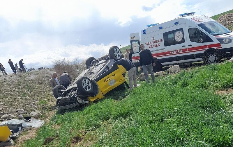 Konya’da otomobil devrildi: 1 yaralı