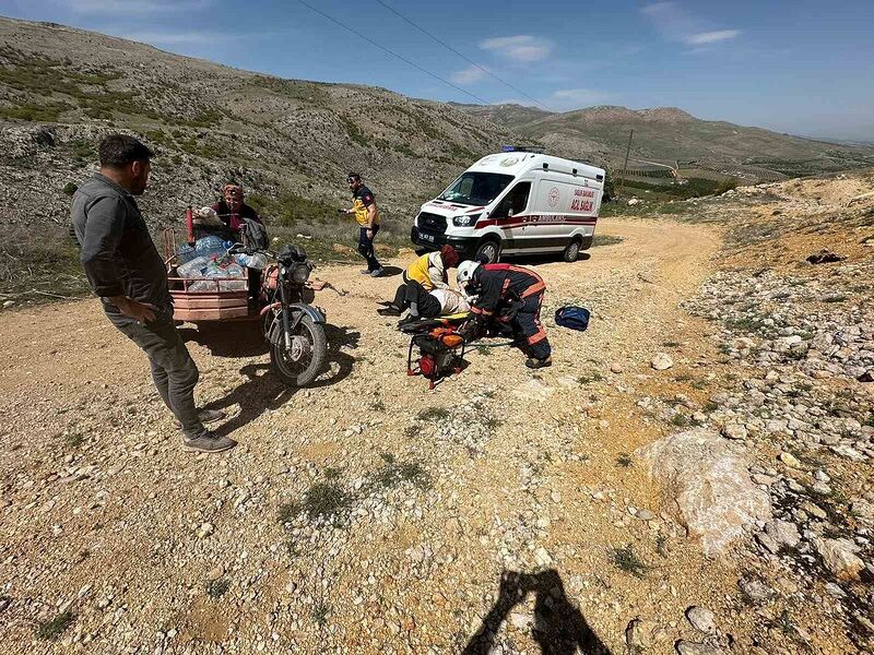 Malatya’da motosiklet kazası, 2 yaralı