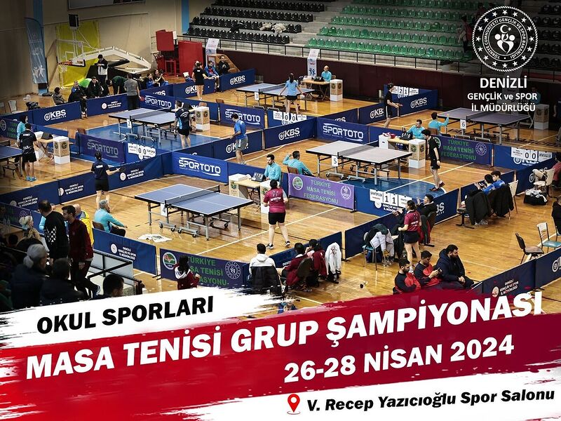 Masa tenisi grup maçları Denizli’de başlıyor