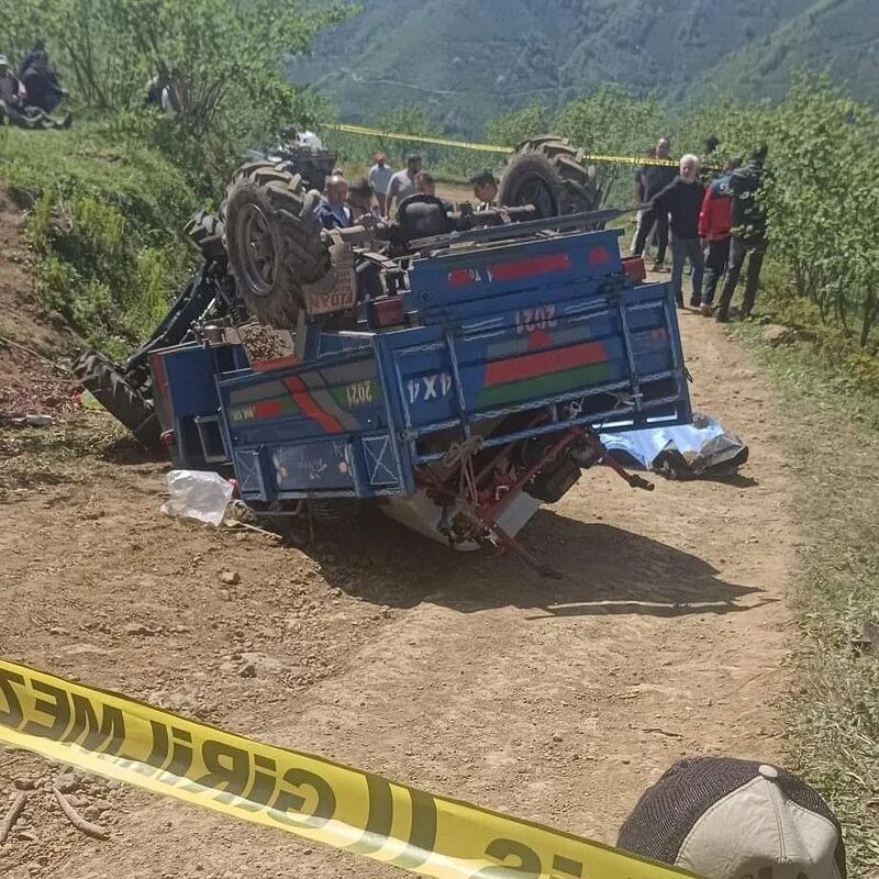 Ordu’da takla atan patpatın sürücüsü hayatını kaybetti