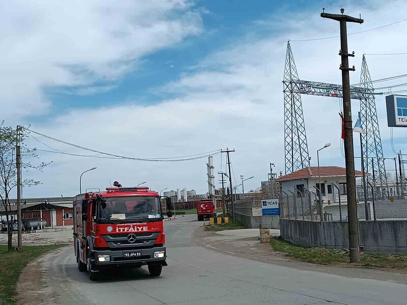 Samsun’da fabrikada yangın paniği