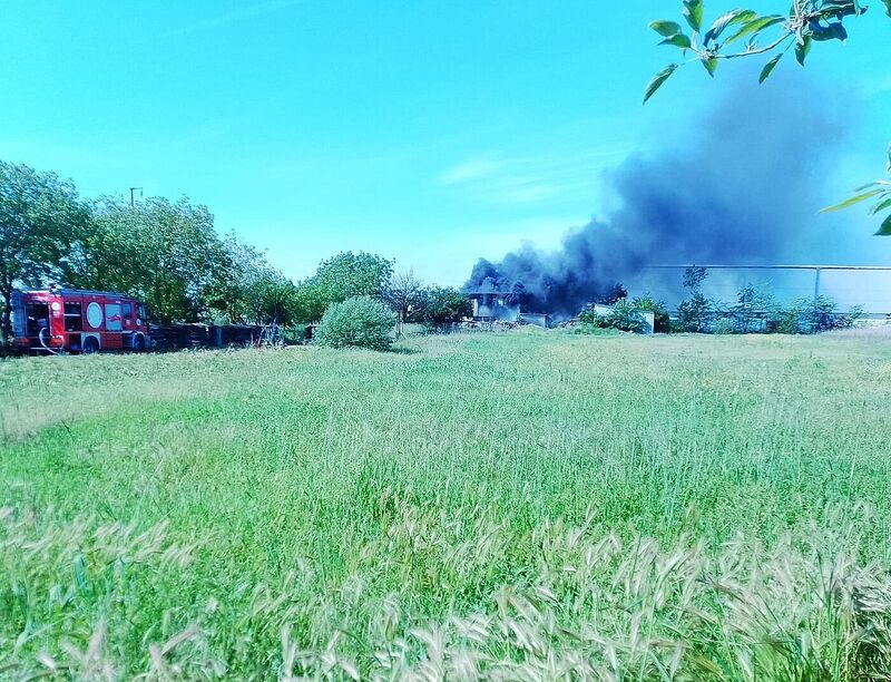 Tekirdağ’da fabrikada korkutan yangın