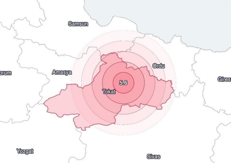 AMASYA’DA DA HİSSEDİLEN DEPREMDE