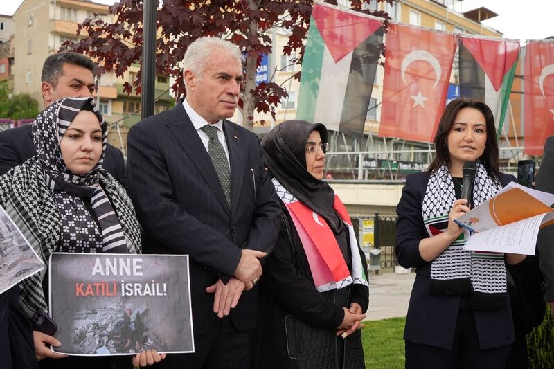 AK Partili kadınlar, Gazzeli anneler için açıklama yaptı