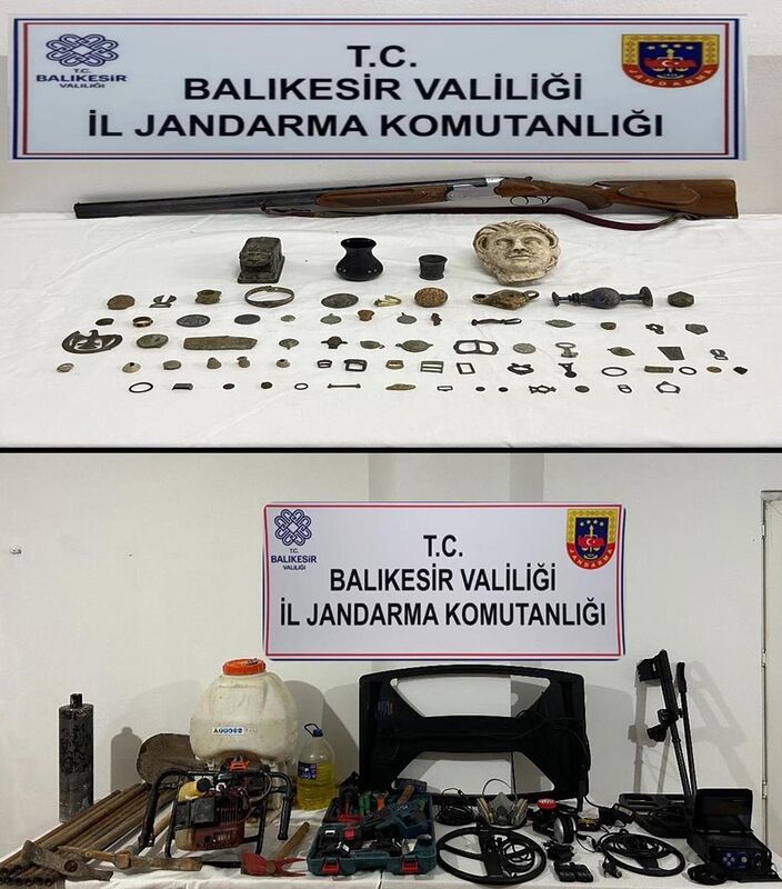 Balıkesir’de tarihi eser kaçakçılarına operasyon: 6 gözaltı