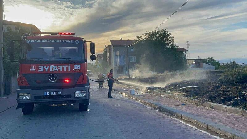 DENİZLİ’DE BOŞ ARAZİDE BAŞLAYAN