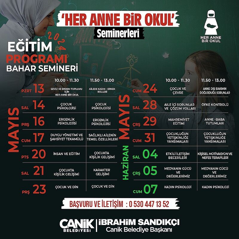 CANİK BELEDİYESİ, ‘HER ANNE