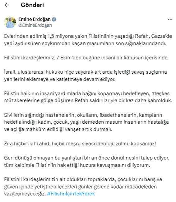 EMİNE ERDOĞAN, SOSYAL MEDYA