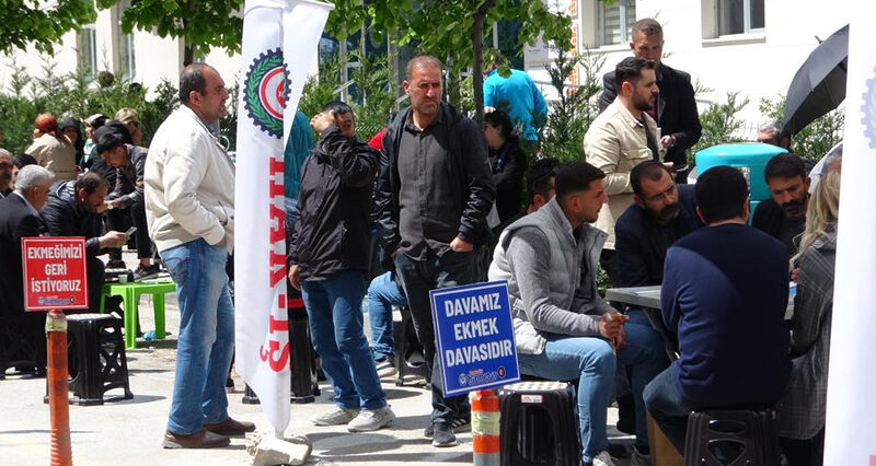 Van’da işten çıkarılan işçilerin