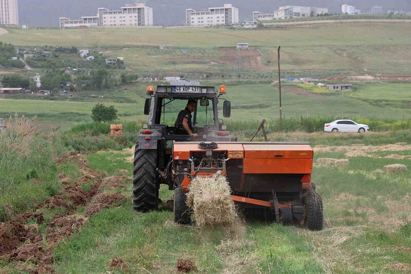 KAHRAMANMARAŞ’TA TARLADA TRAKTÖR SÜRÜP