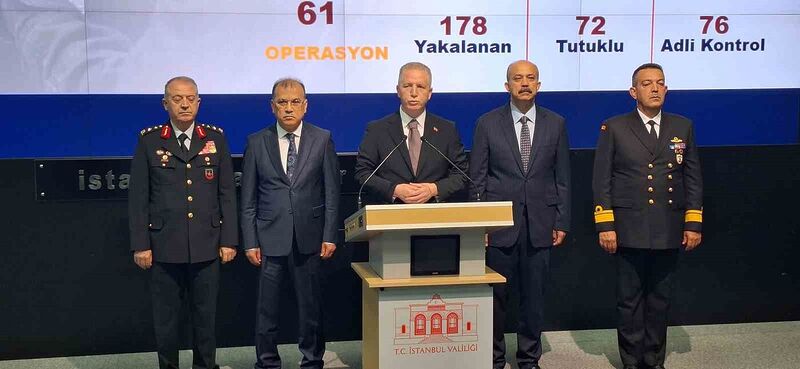 İstanbul Valisi Gül: “Bu yılın ilk dört ayında terör örgütlerine karşı yapılan 576 operasyonda bin 256 şahıs yakalandı”