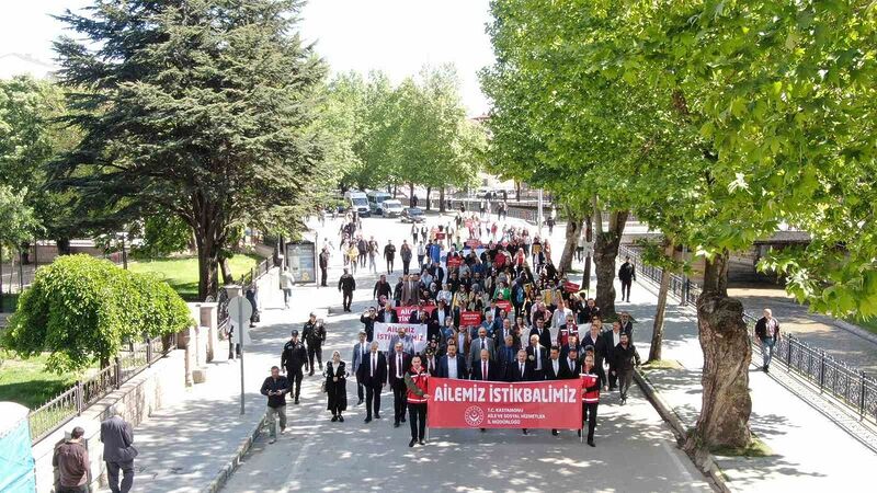 Kastamonu’da “aile” için farkındalık yürüyüşü