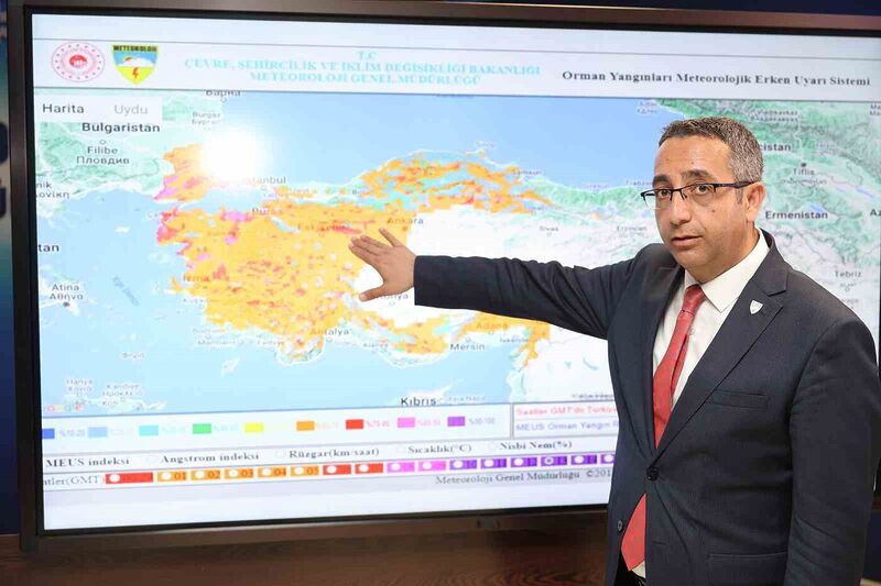 Orman yangını riskine karşı erken uyarı sistemi ‘MEUS’ devrede