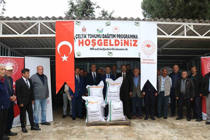 Osmancık’ta üreticilere 18 ton çeltik tohumu dağıtıldı