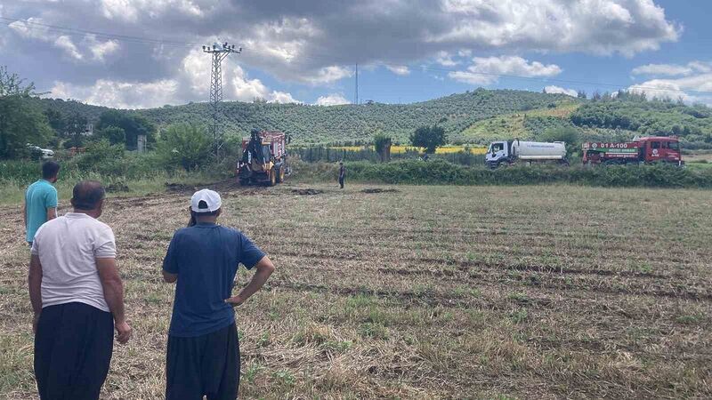 OSMANİYE’DE BUĞDAY TARLASINDA YANGIN