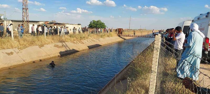 ŞANLIURFA'DA SULAMA KANALINA DÜŞEN