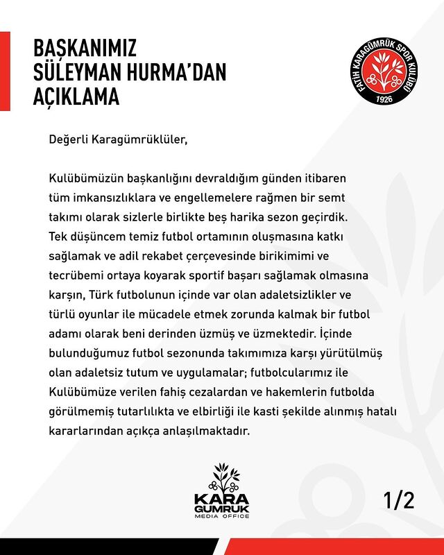 FATİH KARAGÜMRÜK BAŞKANI SÜLEYMAN