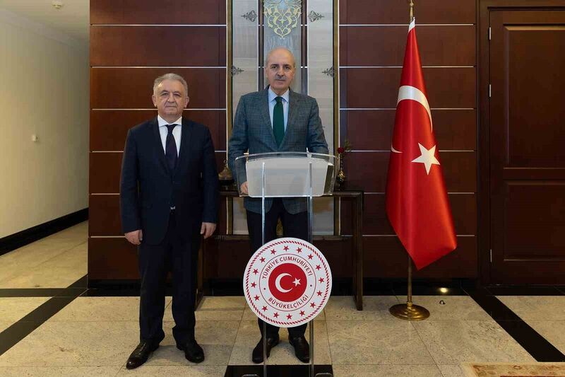 TBMM BAŞKANI KURTULMUŞ, TÜRKİYE’NİN ASTANA BÜYÜKELÇİLİĞİNİ ZİYARET ETTİ