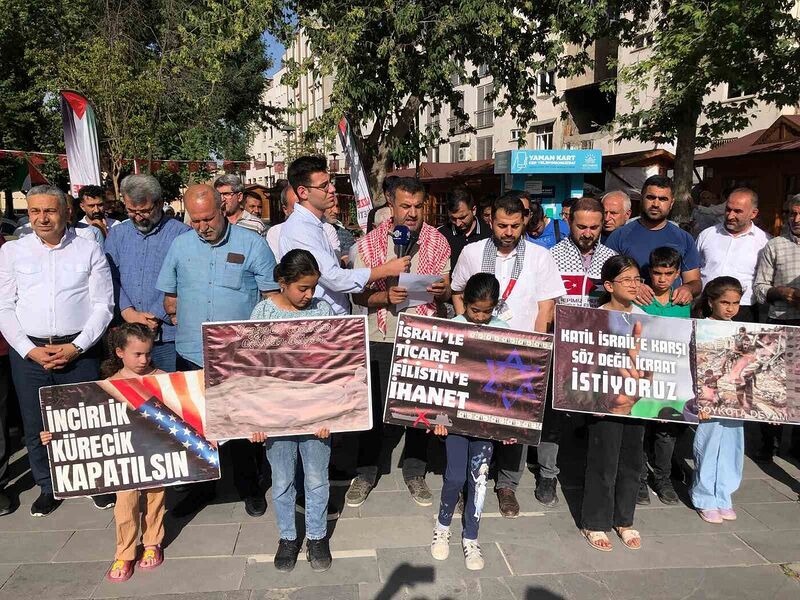 Adıyaman’da İsrail protesto edildi