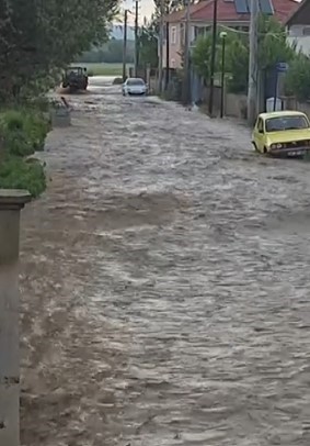 ÇANKIRI’NIN YAYLAKENT BELDESİNDE SAĞANAK