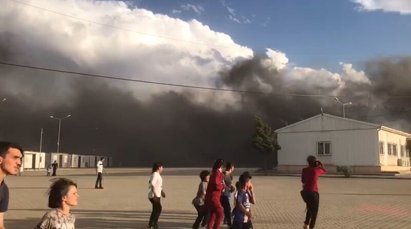 GAZİANTEP’TE KORKUTAN TRAFO YANGINI