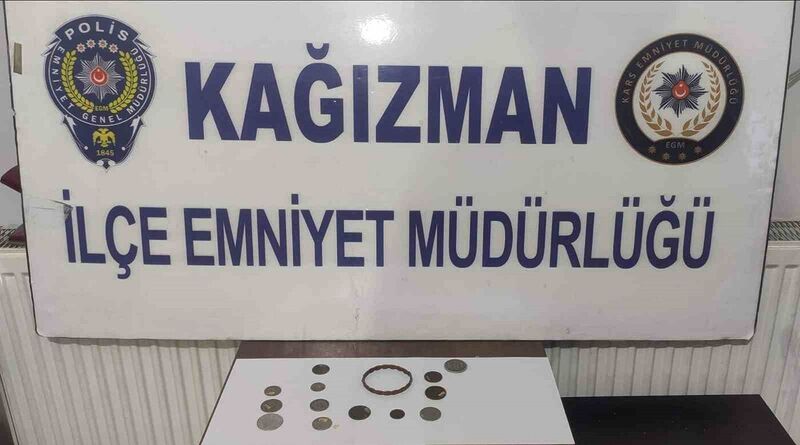 Kağızman’da tarihi eser operasyonu