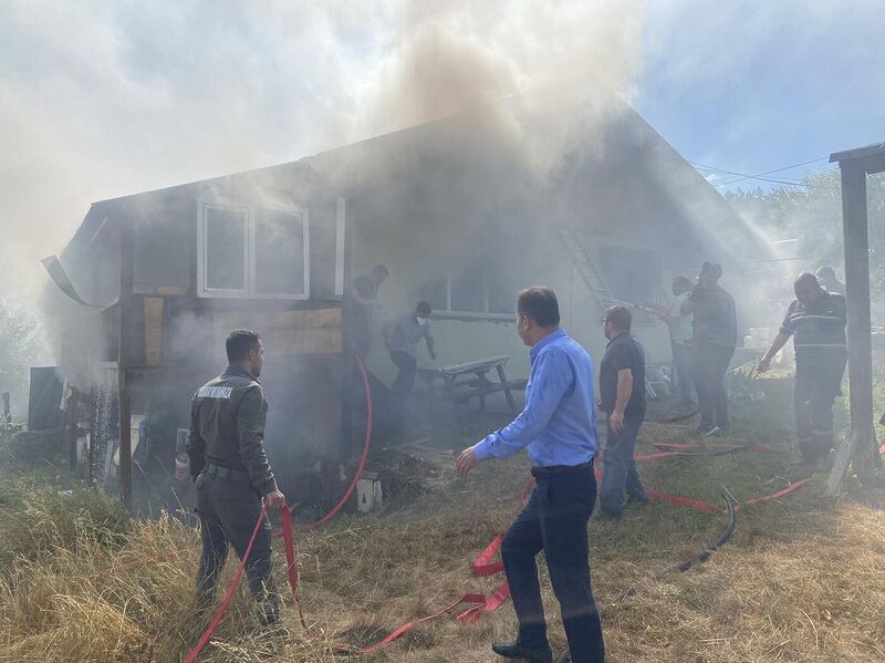 Kastamonu’da çıkan yangında bir ev kullanılamaz hale geldi