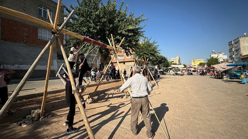 Kilis’te çocuklar bayram yerinde gönüllerince eğlendi