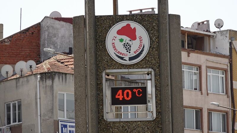 KIRKLARELİ’NDE HAVA SICAKLILARININ 40