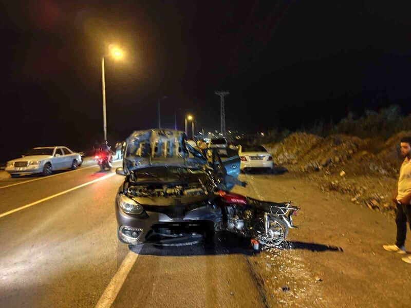 HATAY'IN SAMANDAĞ İLÇESİNDE MOTOSİKLET