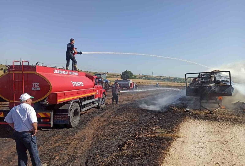 KIRKLARELİ'NİN LÜLEBURGAZ İLÇESİNDE SAMAN