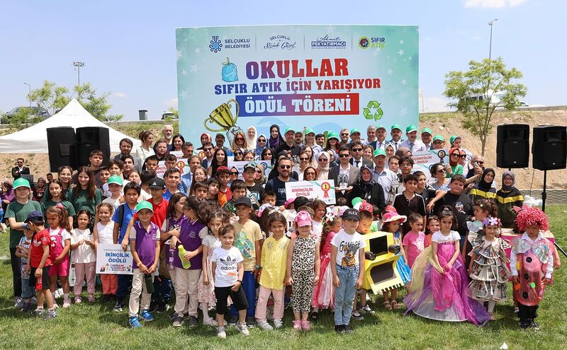 Selçuklu’da Okullar Arası Sıfır Atık Yarışması’nın ödülleri sahiplerini buldu