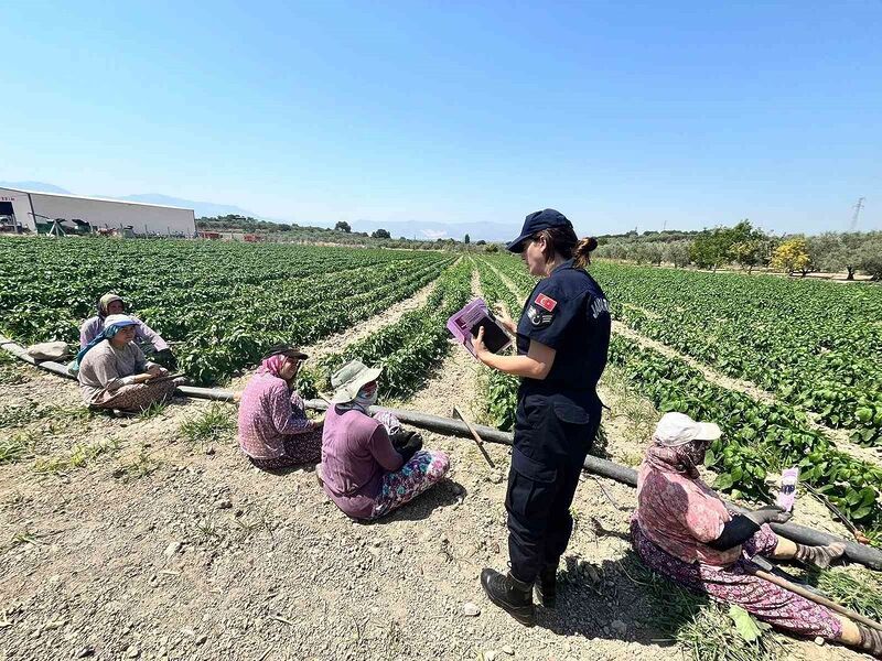 Tarım işçisi kadınlara KADES uygulaması yükletildi