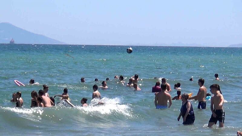 Tekirdağ sahillerinde bayram yoğunluğu