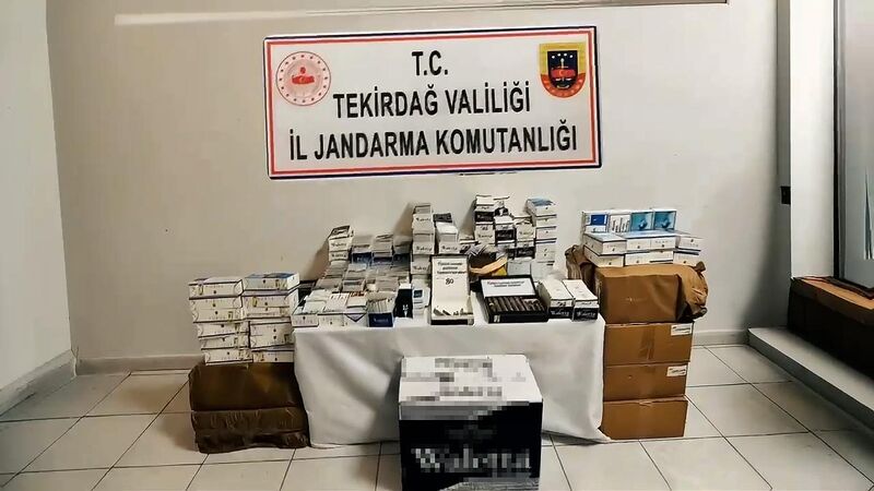 Tekirdağ’da kaçak tütün operasyonu: Binlerce paket ele geçirildi