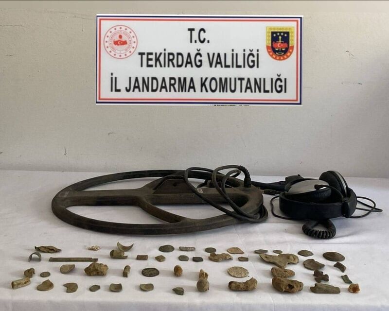 TEKİRDAĞ’DA TARİHİ ESER KAÇAKÇILARINA