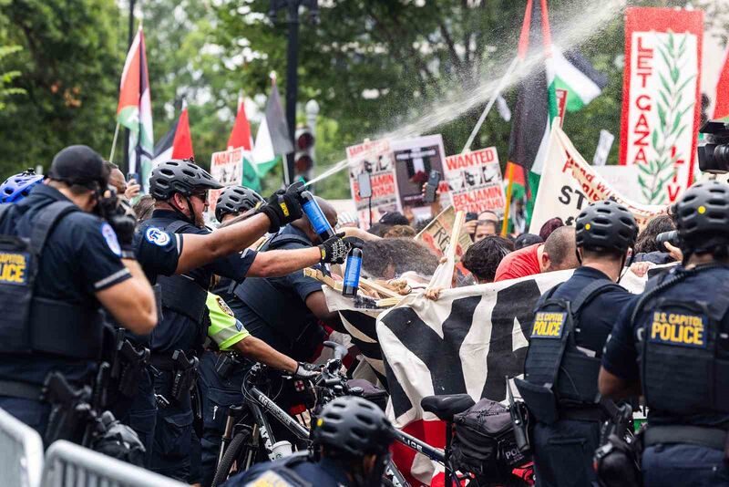 ABD’DE NETANYAHU KARŞITI PROTESTO: