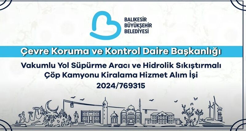 BALIKESİR BÜYÜKŞEHİR BELEDİYESİ İHALELERİ