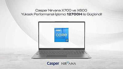 Casper Nirvana x700 ve x600 ıntel “h” serisi işlemcilerle yenilendi