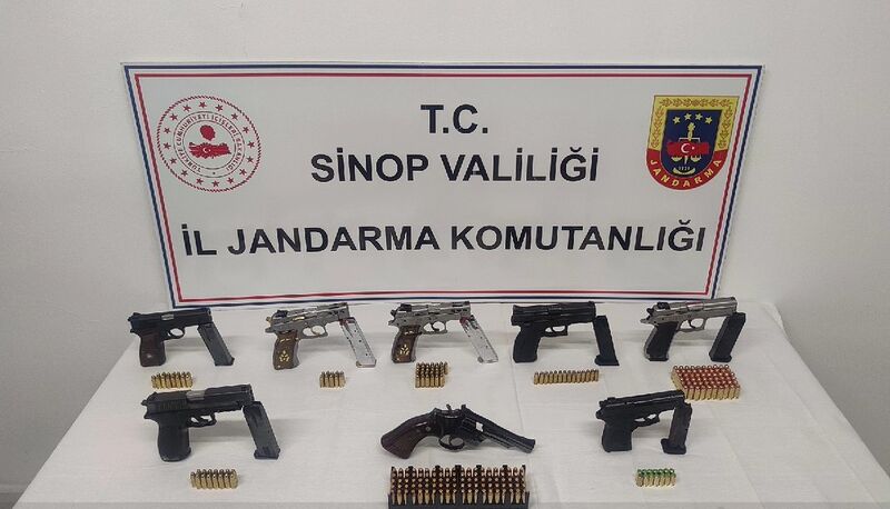 SİNOP’TA JANDARMA TARAFINDAN RUHSATSIZ