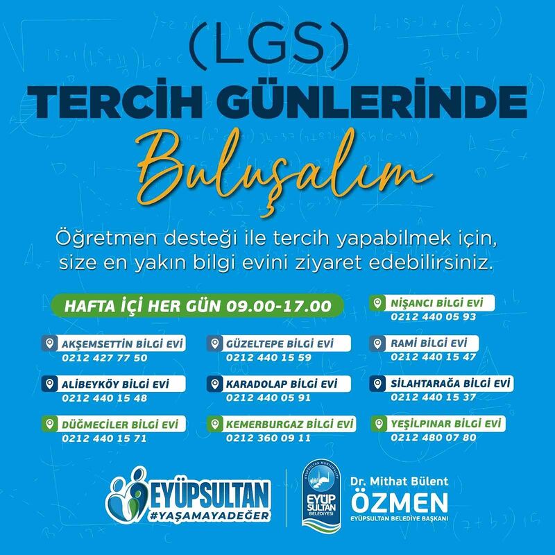 EYÜPSULTAN BELEDİYESİ “LİSELERE GEÇİŞ