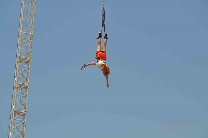 Fethiye’de “bungee jumping” heyecanı