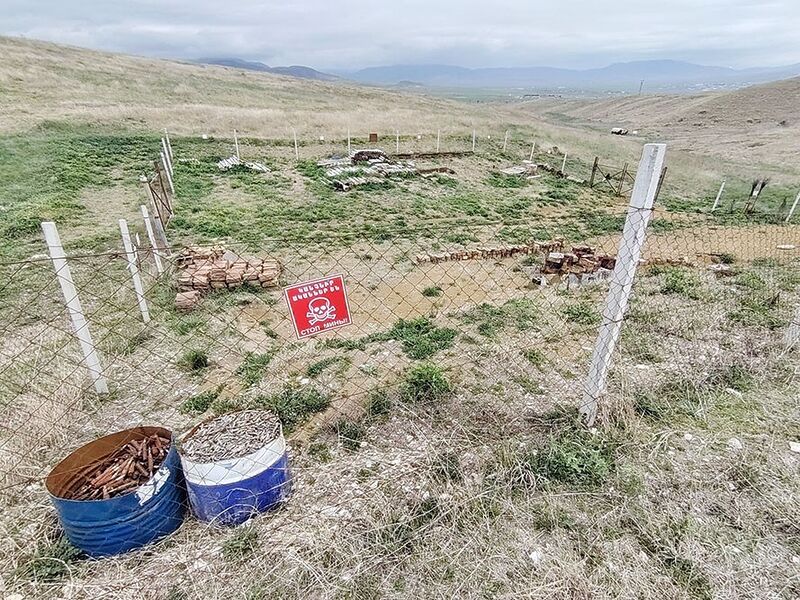 Hocalı’da çok sayıda mühimmat ve patlayıcı madde bulundu