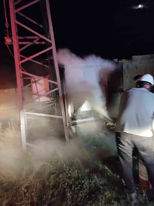 IĞDIR’DA ELEKTRİK TRAFO YANGININDA