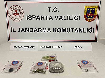 ISPARTA’DA JANDARMA EKİPLERİNCE UYUŞTURUCUYLA