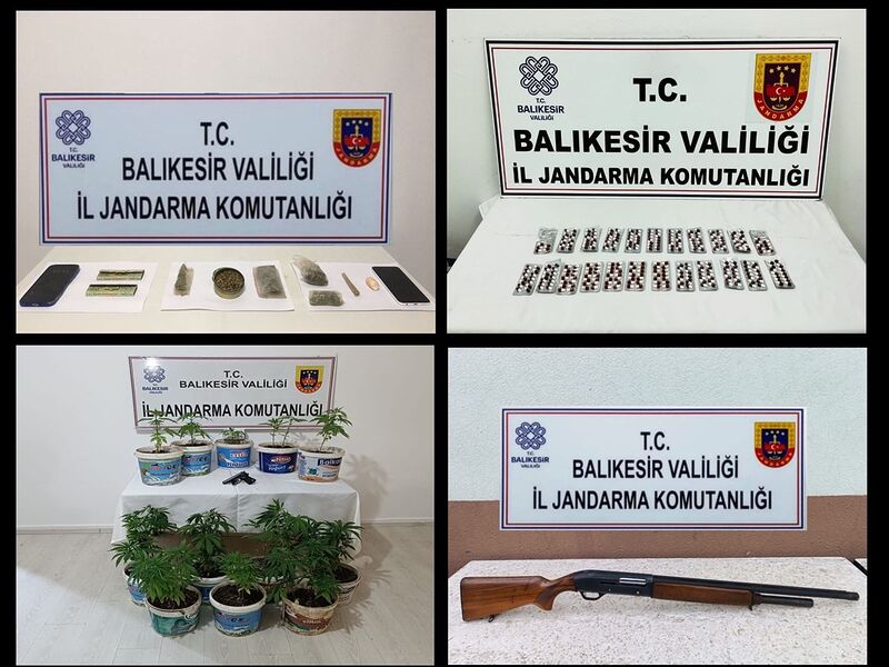 BALIKESİR’DE JANDARMA EKİPLERİ UYUŞTURUCU