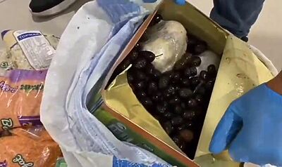 Kahramanmaraş’ta zeytin tenekesine gizlenmiş 4 kilo uyuşturucu ele geçirildi