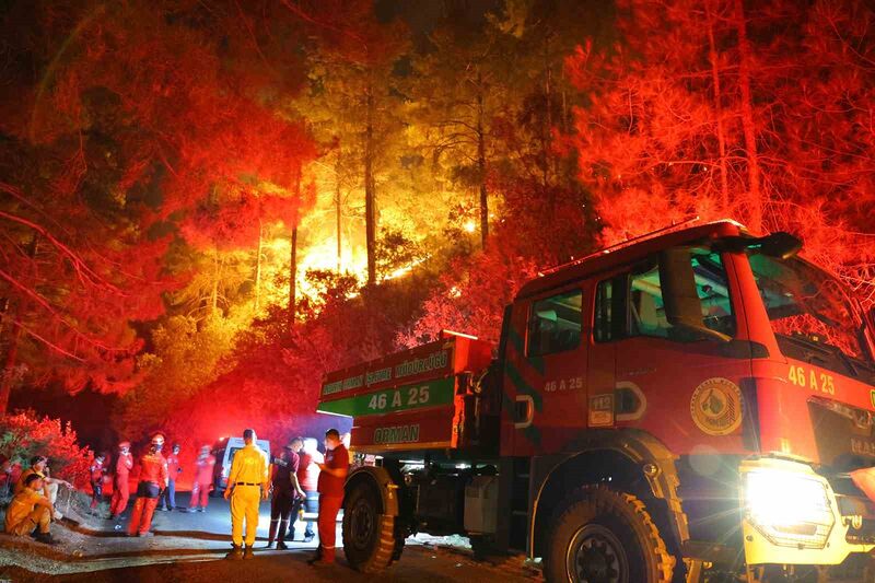 KAHRAMANMARAŞ’TA ÇIKAN ORMAN YANGININA