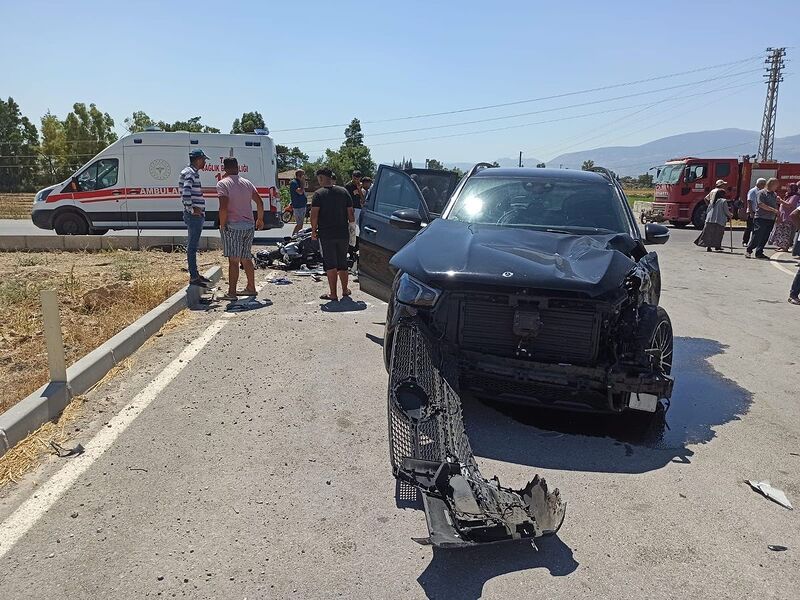 HATAY'DA CİPLE ÇARPIŞAN MOTOSİKLETTEKİ